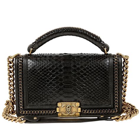 chanel python woc|The Ultimate Guide to the Chanel Boy Bag .